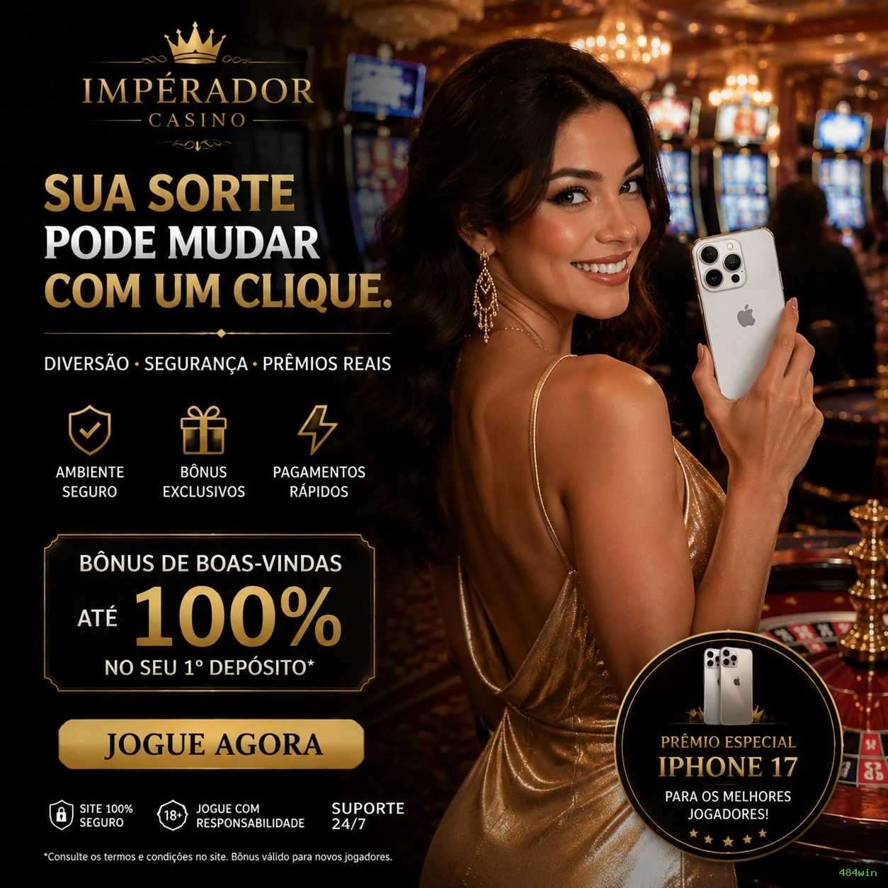 Ganhe prêmios incríveis na 484win